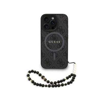 Guess PU Leather 4G Colored Ring Strap MagSafe pro iPhone 16 Pro Black – Hledejceny.cz