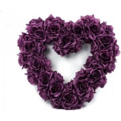 Paris Dekorace Srdce fialové – Zboží Dáma