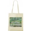 Nákupní taška a košík Plátěná taška Cloude Monet Japonský most Naturální