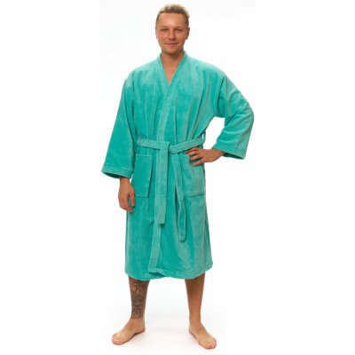 Interkontakt pánský župan kimono Pool Blue – Zboží Dáma
