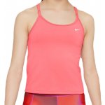 Nike Girls DriFIT Indy Tank Sports Bra sea coral/white – Zboží Dáma