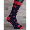 Happy Veselé ponožky Hvězda červené