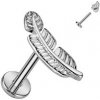 Piercing Šperky4U piercing do brady peříčko titan TIT1251-1206