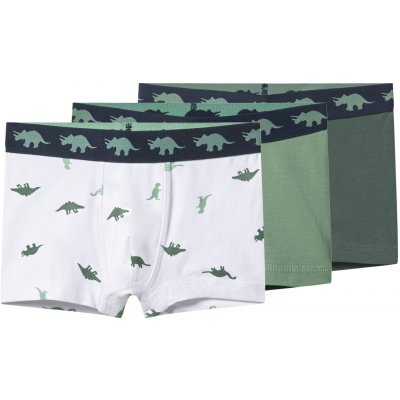 lupilu chlapecké boxerky s BIO bavlnou 3 kusy zelená/bílá – Zboží Dáma