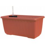 Plastia Samozavlažovací truhlík SIESTA LUX 60x20x19 cm terakota – Hledejceny.cz