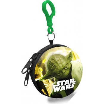 Dětská kovová peněženka s karabinou Star Wars Yoda