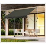 Outsunny Teleskopická markýza 300 x 150 cm šedá – Zboží Mobilmania