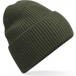 Beechfield dlouhá pletená čepice s manžetou B 384R olive green – Hledejceny.cz