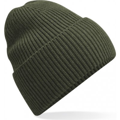Beechfield dlouhá pletená čepice s manžetou B 384R olive green – Hledejceny.cz