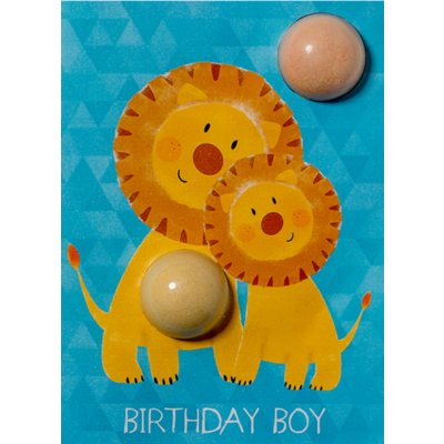 Bomb Cosmetics Birthday Boy Lion šumivé přání s šumivá kouleem 2 x 15 g – Hledejceny.cz
