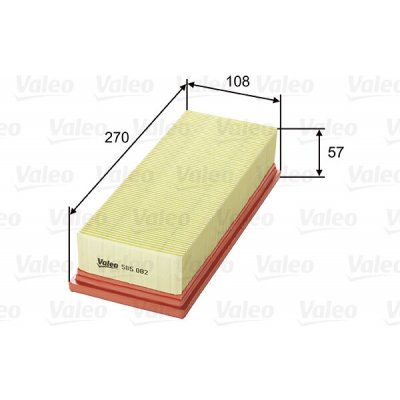Vzduchový filtr VALEO 585082 – Hledejceny.cz