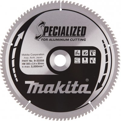Makita Pilový kotouč 305x30mm 100zubů B-33358 – Hledejceny.cz