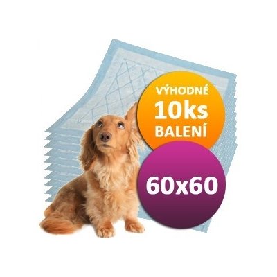 Doggies 10 ks Plen pro psy 60 x 60 cm – Zboží Mobilmania