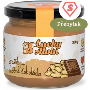 Lucky Alvin Arašídový krém s mléčnou čokoládou 330 g