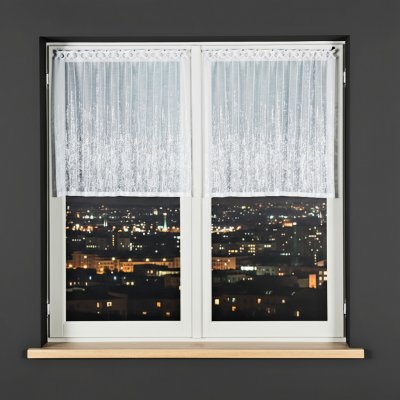 Dekorační metrážová vitrážová záclona NORTON bílá výška 70 cm MyBestHome – Zboží Dáma