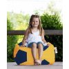 Sedací vak a pytel Atelier del Sofa Garden Bean Bag Football Kids Pouf Yellow Dark Blue Yellow Dark Blue