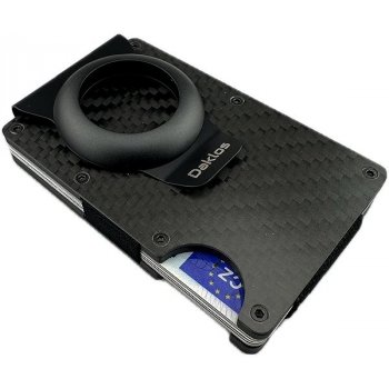 Daklos RFID Mini pro AirTag Carbon s klipem 20577 černá
