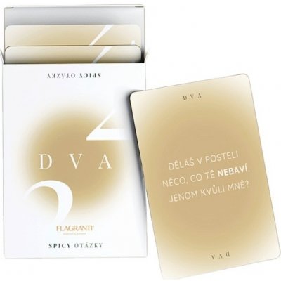 Karetní hra FLAGRANTI DVA SPICY OTÁZKY – Zboží Dáma