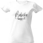 Tričko s potiskem Babička načítání dámské Bílá – Sleviste.cz