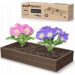 Prosperplast Vyvýšený záhon plastový Base Woody 149,2 cm hnědý IBWR-7587U – Zboží Dáma