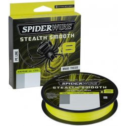 Spiderwire šňůra Stealth Smooth 8 žlutá 150m 0,11mm 10,3kg