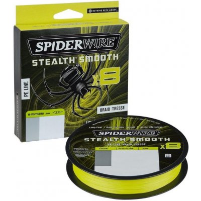 SpiderWire šňůra Stealth Smooth 8 Hi-Vis Yellow 150m 0,07mm 6kg – Zboží Dáma