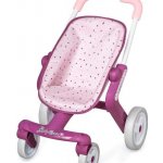 Smoby s otočnými kolečky Violette Baby Nurse 54 cm rukojeť – Sleviste.cz