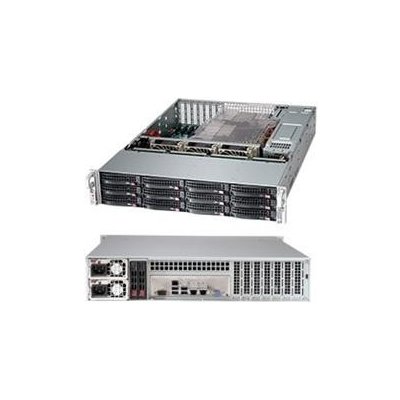 SUPERMICRO CSE-826BE1C-R920LPB SUPERMICRO 2U chassis 12x 3,5" HS SAS/SATA (12G Expander 1x SFF 8643) + volitelný 2x 2,5", 2x920W (80PLUS Platinum)