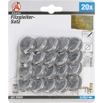 Podložky filcové pod nábytek, natloukací, 20 dílů - BGS 80868 – Hledejceny.cz