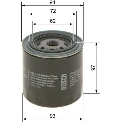 Olejový filtr BOSCH 0 986 452 003 – Zbozi.Blesk.cz