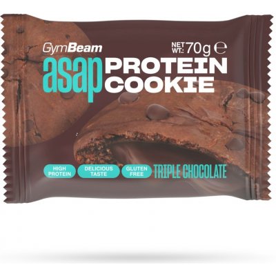 GymBeam ASAP Protein Cookie trojitá čokoláda 70 g – Sleviste.cz