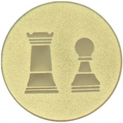 Emblém šachy zlato 25 mm – Hledejceny.cz