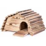 Woodygift Budka pro ježky 45 x 33 x 26 cm opálené dřevo – Sleviste.cz