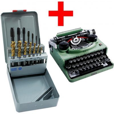 NÁSTROJE CZ Sada strojních závitníků na nerez M3-M12 1660HQ(3660HQ)+2260(4260) + LEGO IDEAS21327 PSACÍ STROJ - SET-CZZ-SZ01-1660HQ-2260-E1 – Zbozi.Blesk.cz