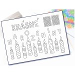 Radost v písku Šablona na pískování krásné narozeniny svíčky digi – Hledejceny.cz