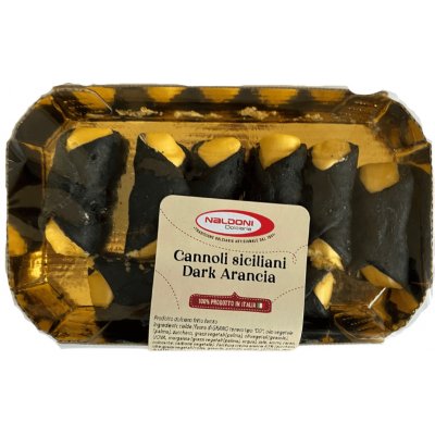 Naldoni Dolciaria Cannoli Siciliani tmavé s pomerančovým krémem 200 g – Zboží Dáma