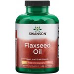 Swanson Lněný Olej Flaxseed Oil 1000 mg 200 kapslí – Hledejceny.cz