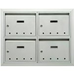 3MH s.r.o. Poštovní schránka s otvory PE-01 320x240x60 v sestavě pro zazdění Barva: RAL 8016 tmavě hnědá – Hledejceny.cz