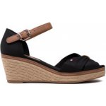 Tommy Hilfiger Iconic Elba sandal FW0FW00906 černá – Zboží Mobilmania