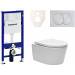 Závěsný WC set Geberit do lehkých stěn / předstěnová montáž + WC SAT Brevis SIKOGES6W7 – Hledejceny.cz