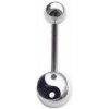 Piercing Šperky4U piercing do pupíku banánek Jing Jang BS01020