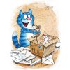 Lovely Cards Pohlednice Modré kočky - zásilka s překvapením