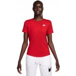 Nike NSW CLUB SS TEE W DX7902-657 červené – Zboží Dáma