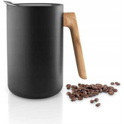 Eva Solo Nordic kitchen Vakuová termoska s dřevěnou rukojetí 1,0 l černá – Zboží Mobilmania