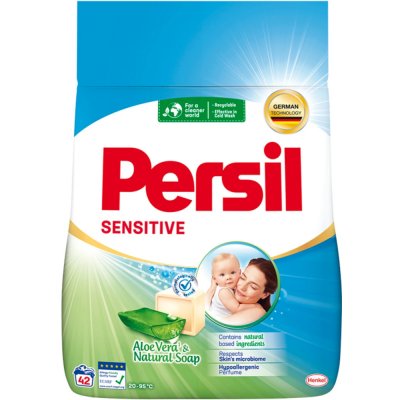 Persil Sensitive pro citlivou pokožku prášek na praní 2,52 kg 42 PD – Hledejceny.cz