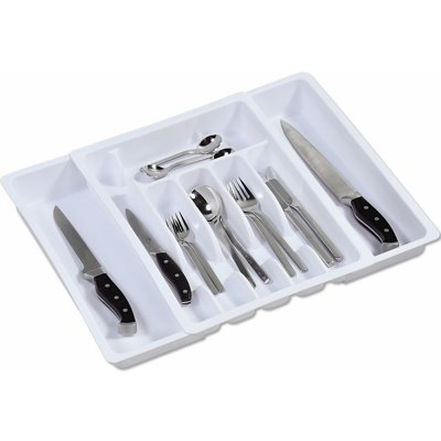 Kesper Příborník z plastu roztahovací, bílý 29-50 cm – Zboží Dáma