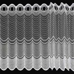 Mantis Tylová vitrážová záclona 1291 vyšívané obloučky, bílá, výška 30cm (v metráži) – Zboží Dáma
