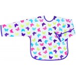 Akuku Dětský bryndák s rukávky bílý s brýlemi – Zbozi.Blesk.cz