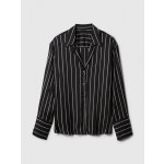 GAP Saténová košile Černá – Zboží Dáma