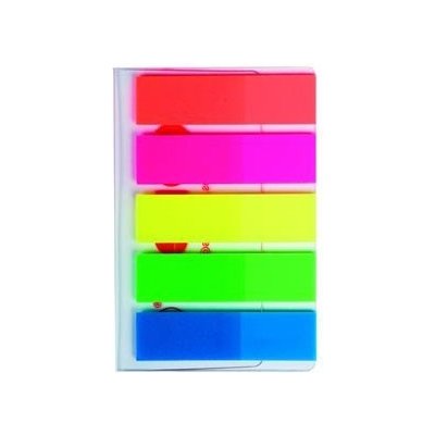 Záložky samolepicí Kores 45 x 12 mm, 5 x 25 ks – Hledejceny.cz
